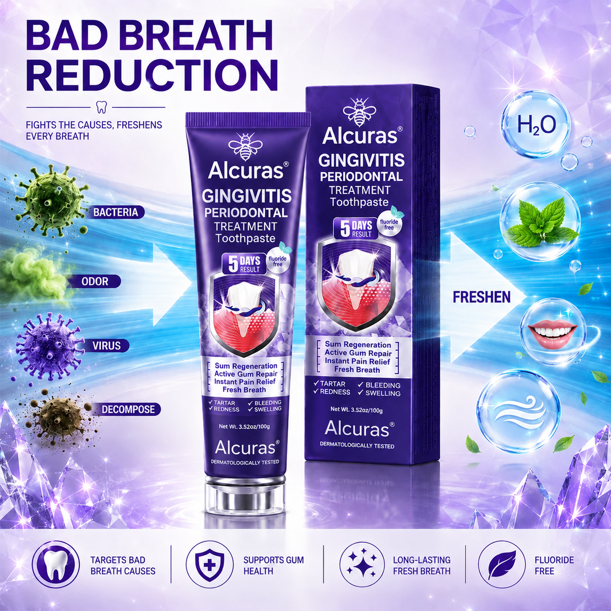 Alcuras® Gingivitis Periodontal Treatment Toothpaste