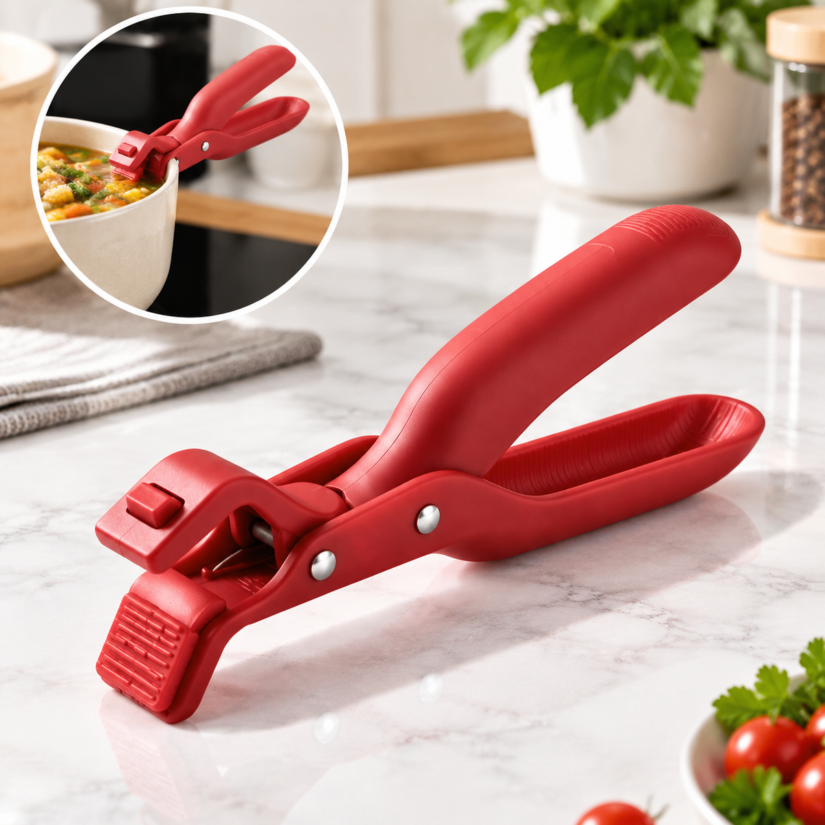 Multi-Purpose Anti-Scald Bowl Holder Clip