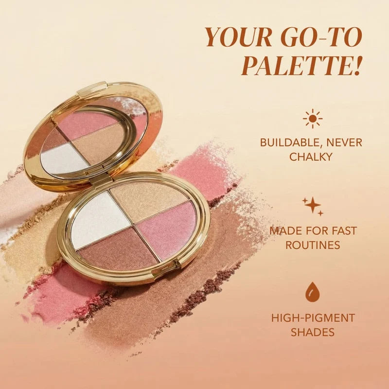 Glam palette makeup shades