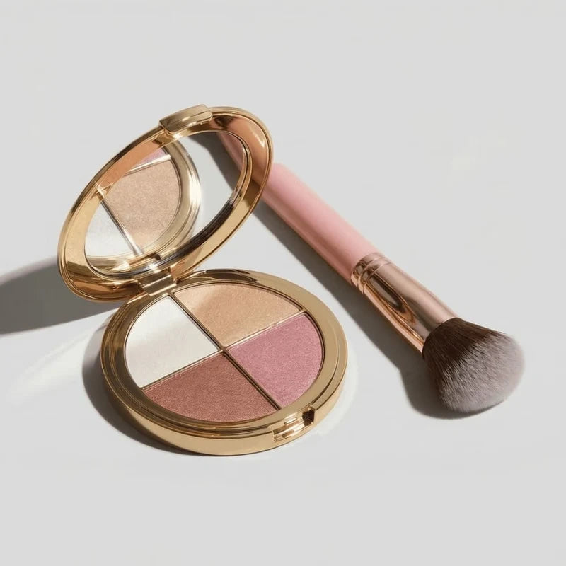 Glam in Seconds Eye and Cheek Palette with brush