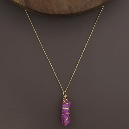 Binded Dyed Stone Neckpiece