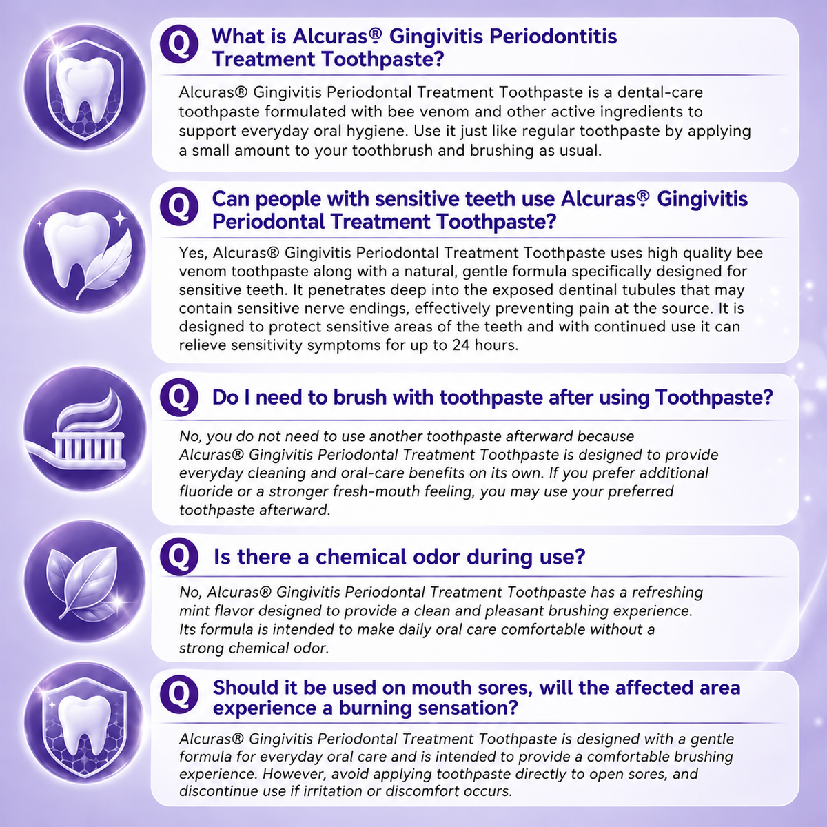 Alcuras® Gingivitis Periodontal Treatment Toothpaste