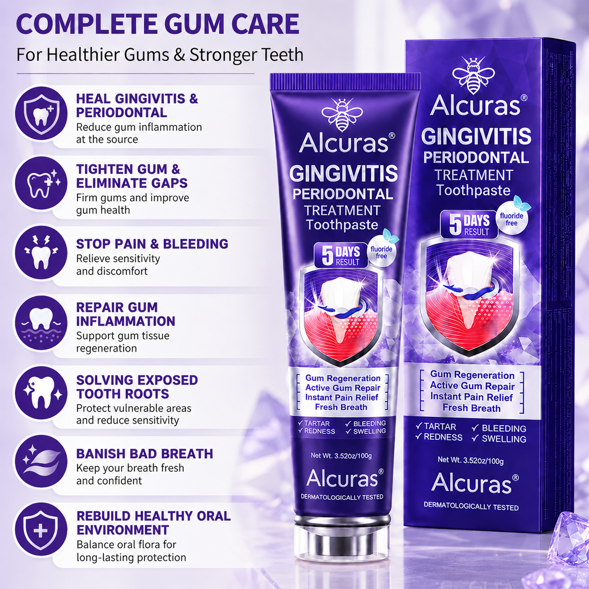Alcuras® Gingivitis Periodontal Treatment Toothpaste