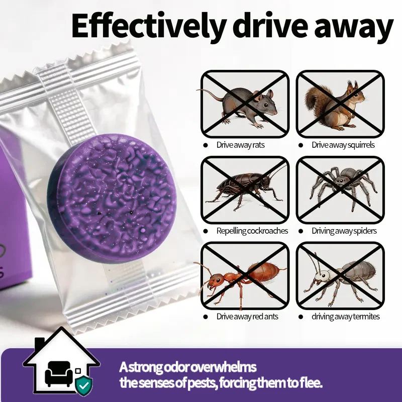 12-Pack Rodent Repellent Balls for Home Kitchen Effective Pest Control Solution