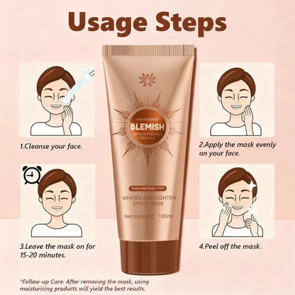 Alcuras™ Whitening and Spot-Removing Face Mask Suitable for face and body – 👩‍⚕️ Natural ingredients permanently remove age spots, freckles, sun spots, and liver spots.