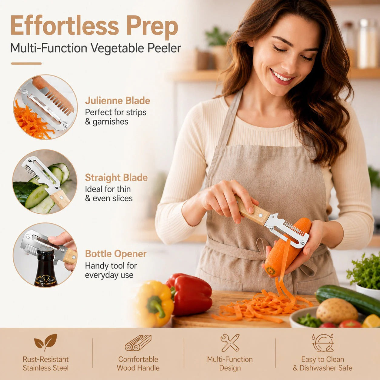 Buy 1 Get 1 Free✨Multi-Functional Vegetable Peeler for Kitchen