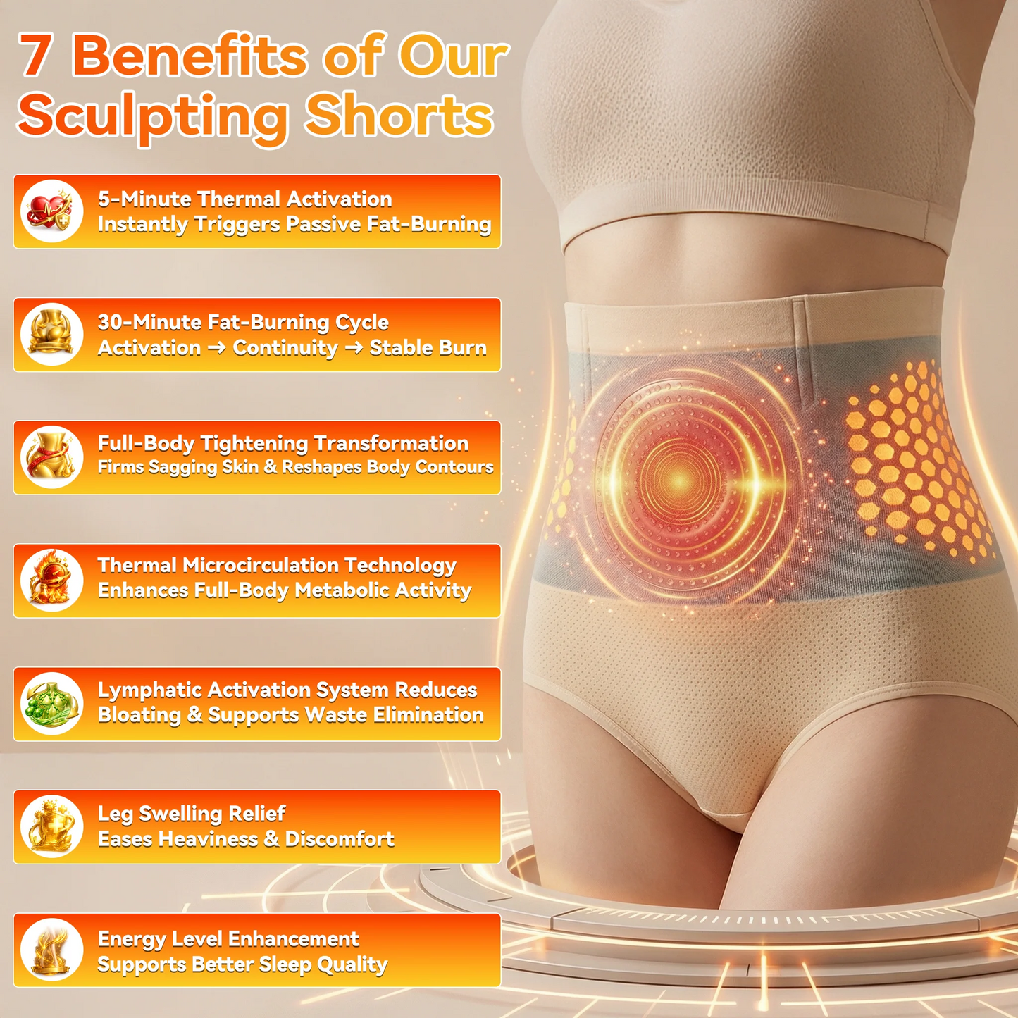🔥Sfrcord®️ Official Brand Store |2026 4-In-1 Micro-Particle Sculpting & Fat-Burn Short