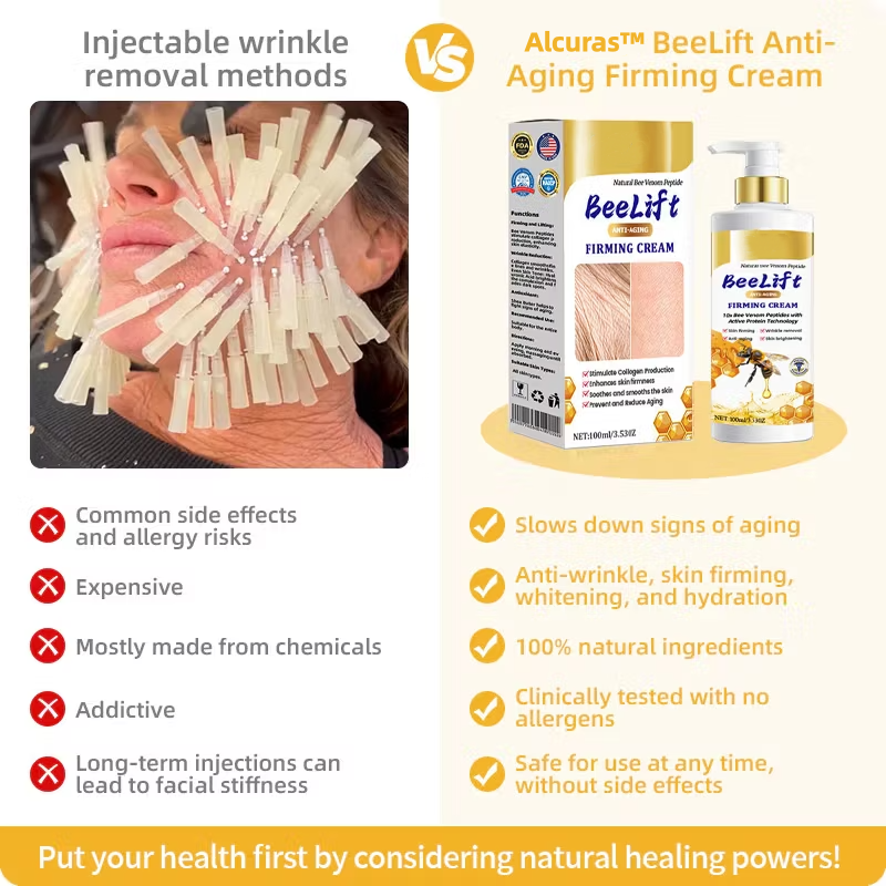 Alcuras® BeeLift Anti-Aging Firming Cream,Address Crepe & Sagging(🔥49% Off for a Limited Time!)